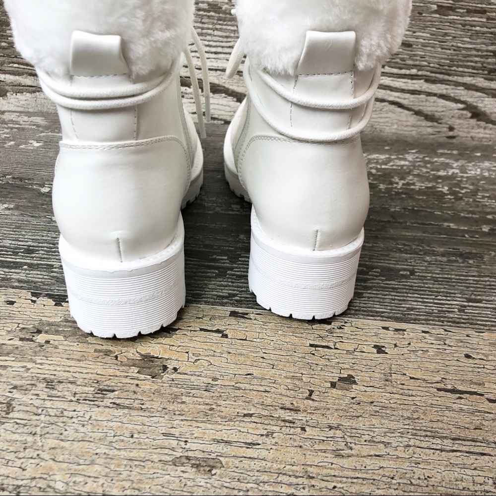 MIA Jeremy Faux Fur Trimmed Combat Boot - Picture 4 of 4